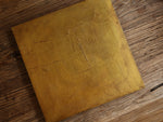 Bronze Gold Wood Tray-  Square