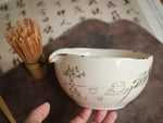 Hand-pained Matcha Ceremony Scene Tea Bowl