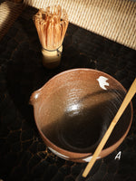 Hand-painted Birds Tea Bowl (Matcha Chawan)-Dark