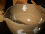 Hand-painted Birds Tea Bowl ( Matcha Chawan)- Light
