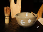 Hand-painted Birds Tea Bowl ( Matcha Chawan)- Light