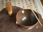 Hand-painted Birds Tea Bowl (Matcha Chawan)-Dark