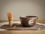 Hand-painted Birds Tea Bowl (Matcha Chawan)-Dark