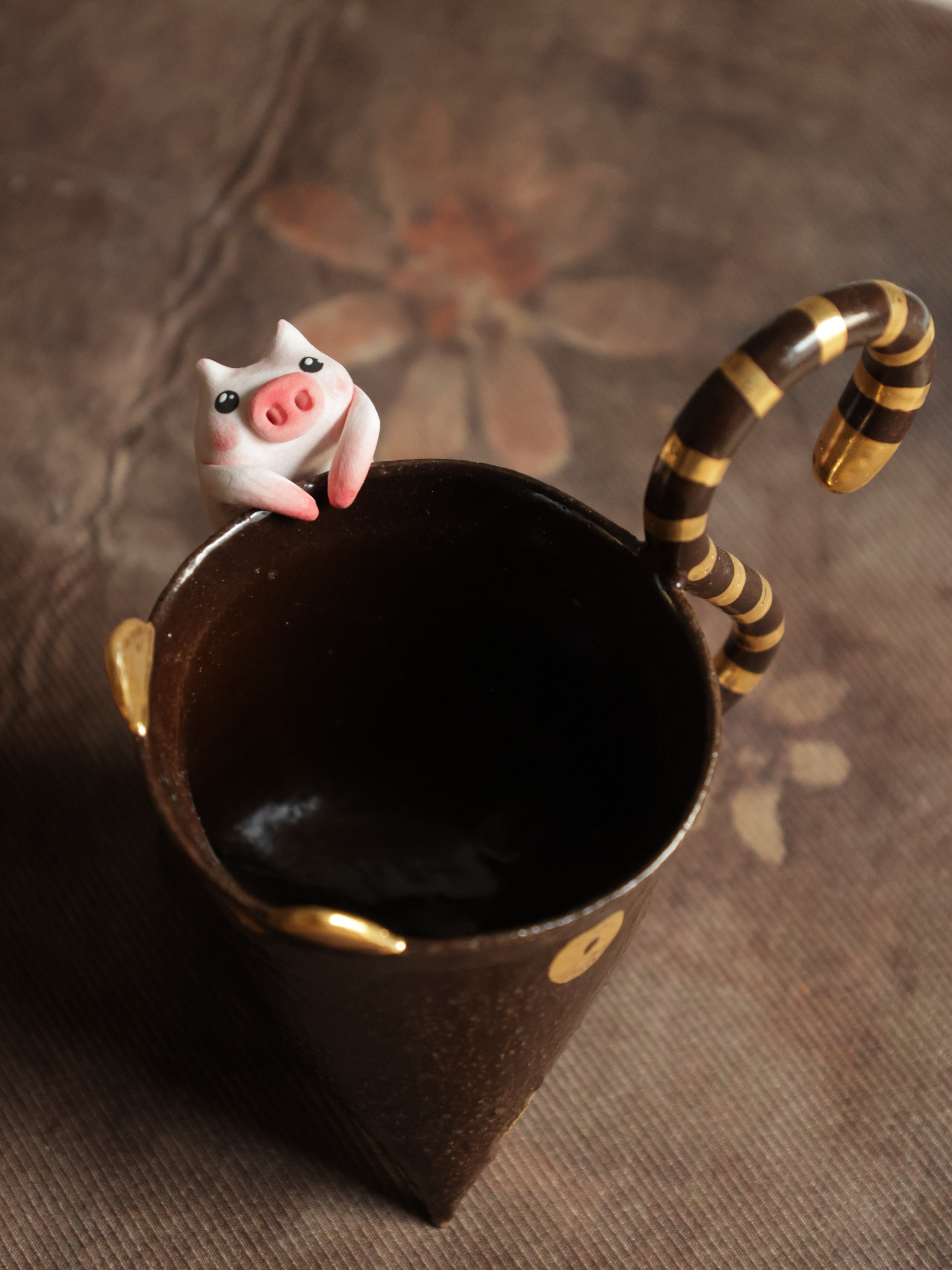 Little Pink Angel Pig - Tea Pet