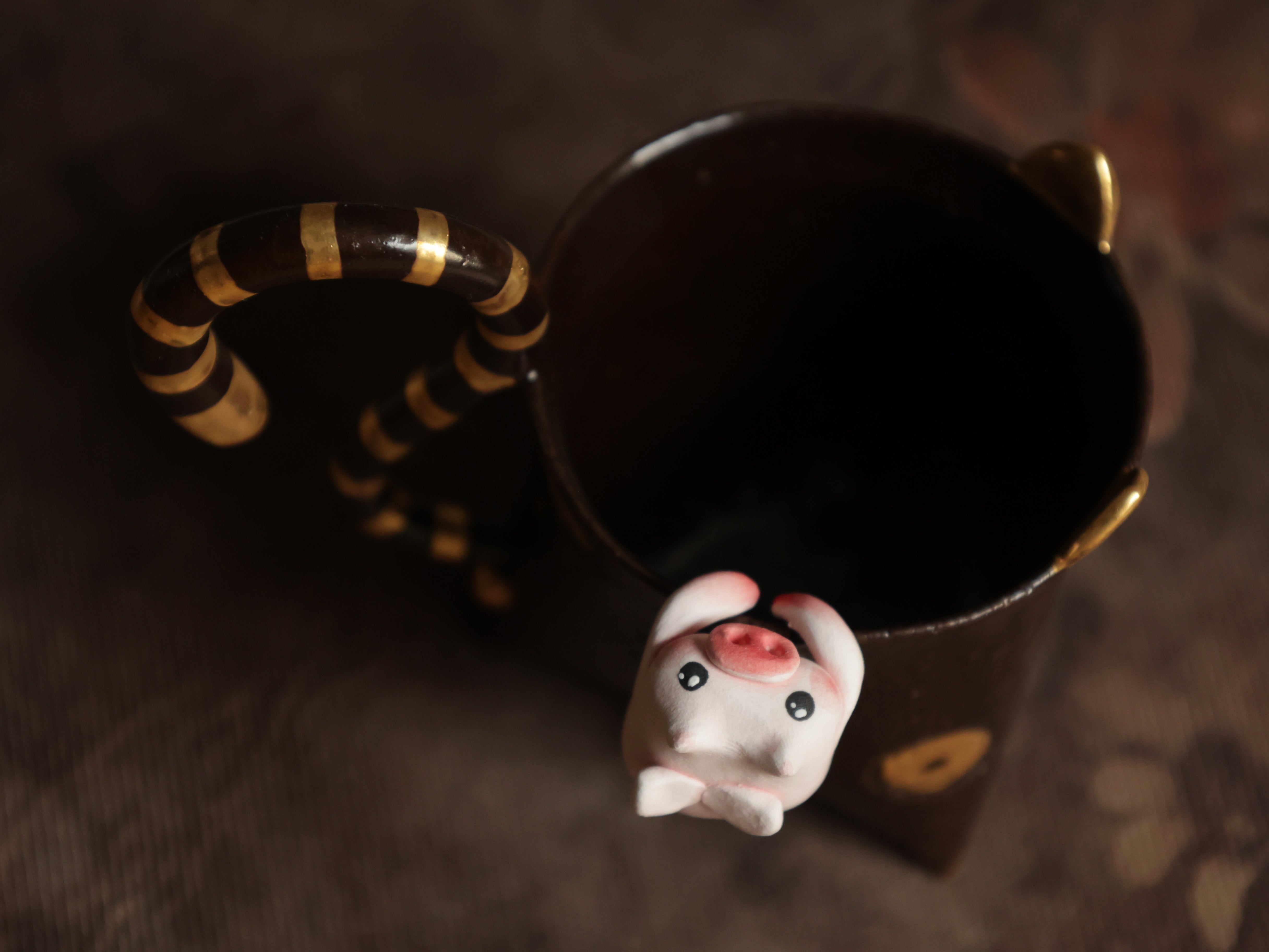 Little Pink Angel Pig - Tea Pet