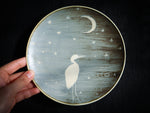 Bian Handpainted Crane Tray