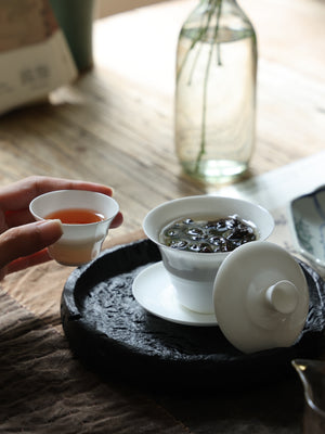 Classic Thin Porcelain Teacups (set of three)