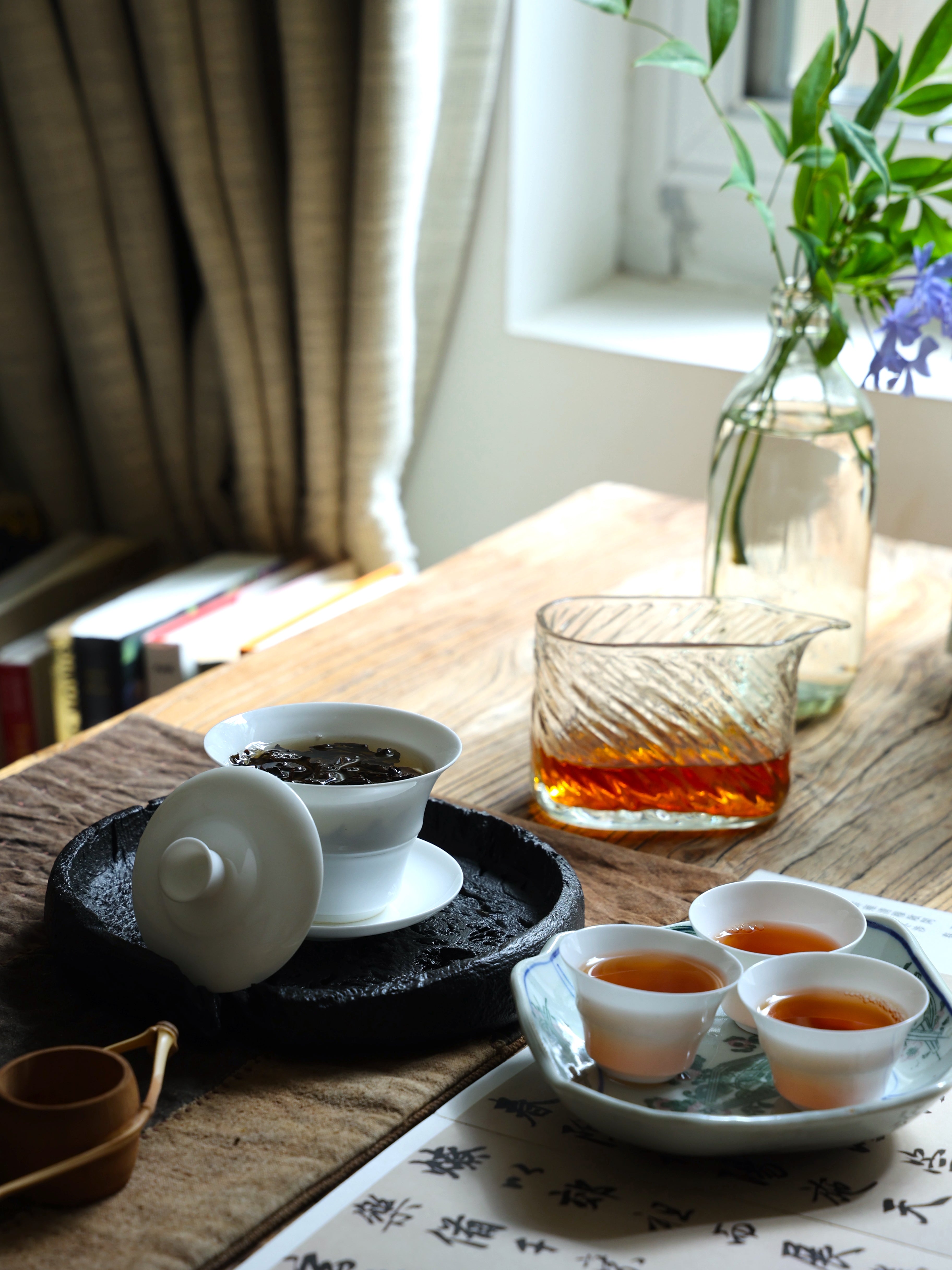 Classic Thin Porcelain Teacups (set of three)