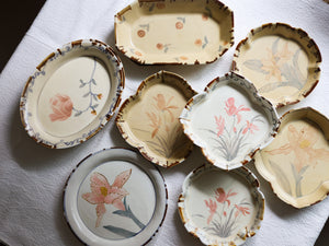 Countryside Garden Handpainted Plate