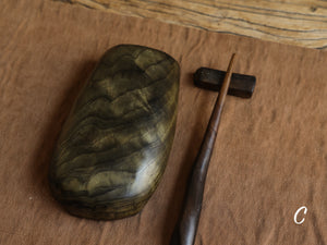 Dusky Green Wooden Scoop