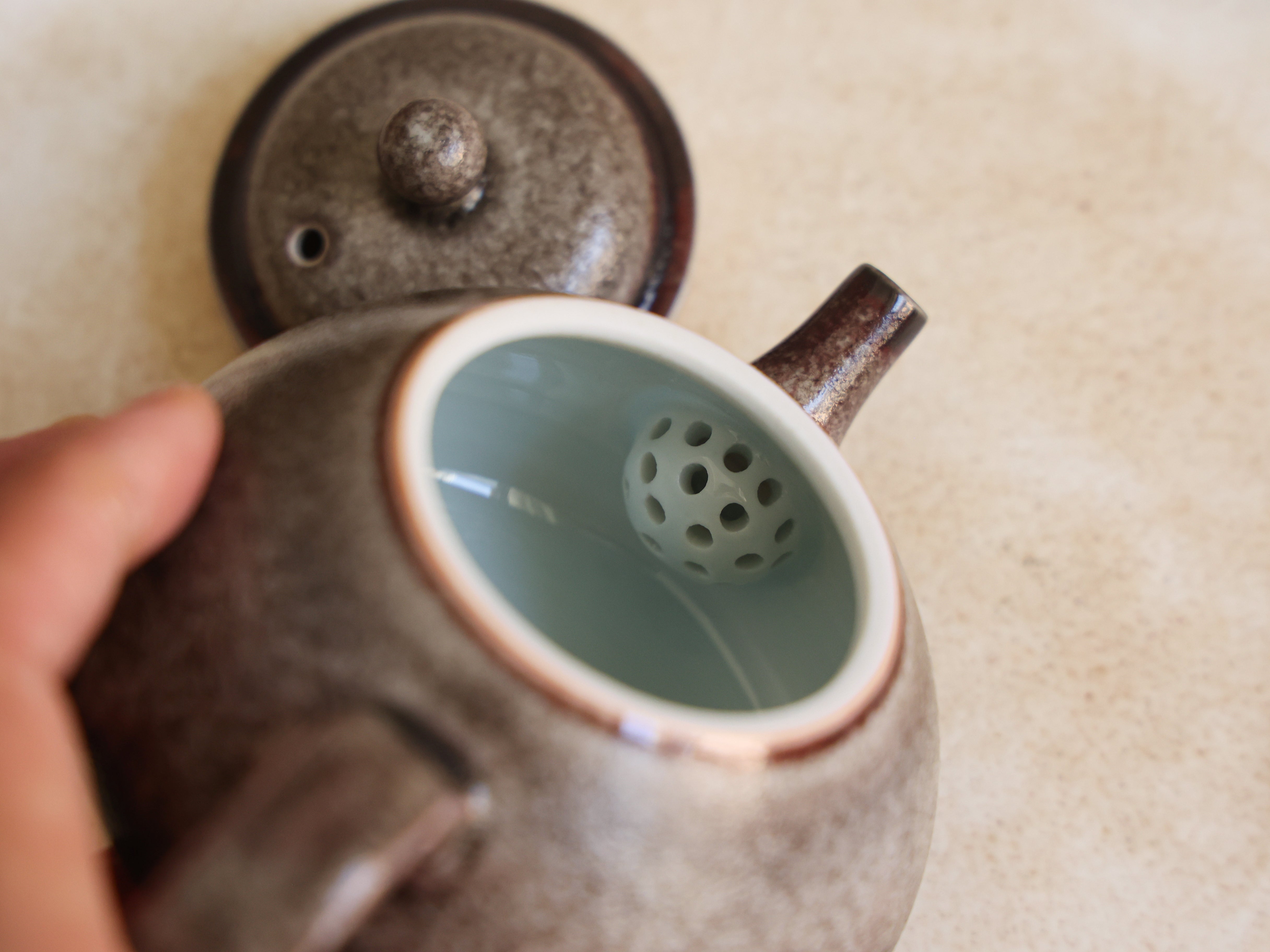 Dusty Gray Teapot