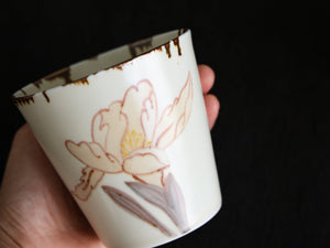 Hand-painted Iris Cup