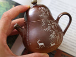 Hand-carved Woodfired Teapot #01