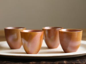 Gold Sheen Woodfired Teacup