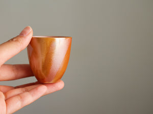 Gold Sheen Woodfired Teacup