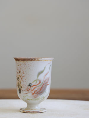Handpainted Feitian Woodfired Teacup #001