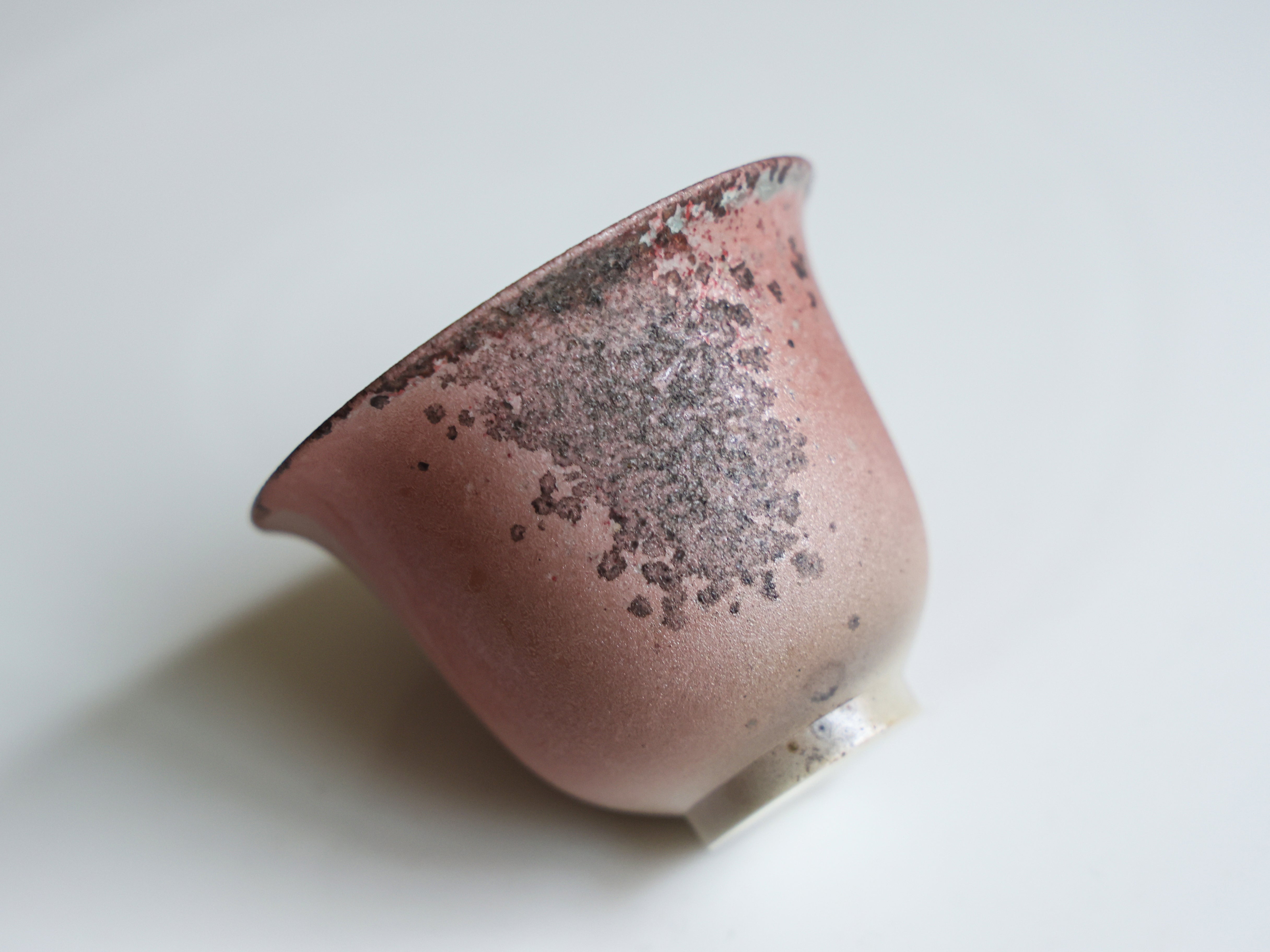 Rose Pink Woodfired Teacup