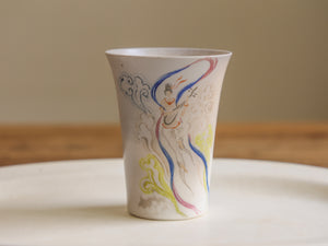 Handpainted Feitian Woodfired Teacup #007