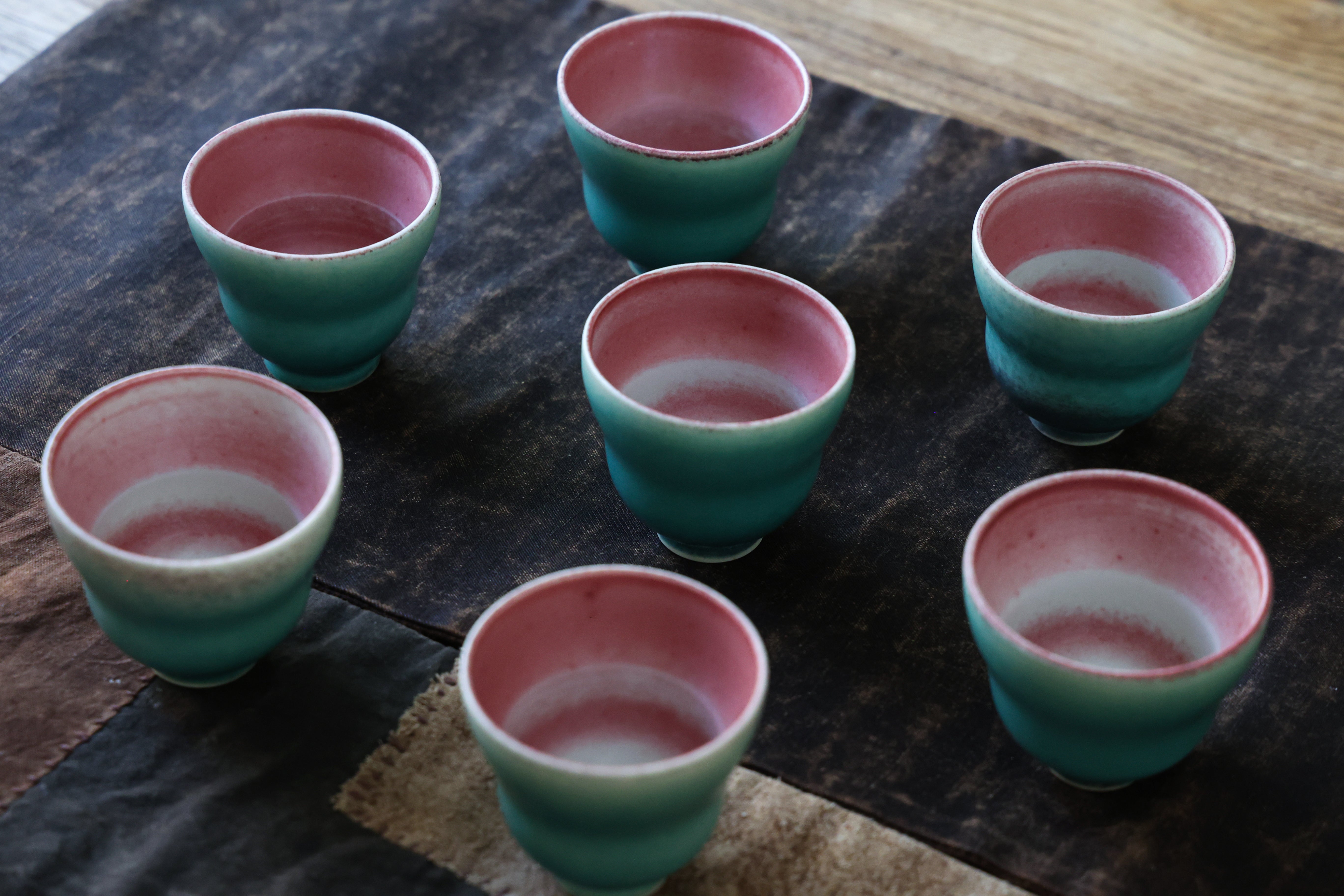 Blushing Turquoise Teacups