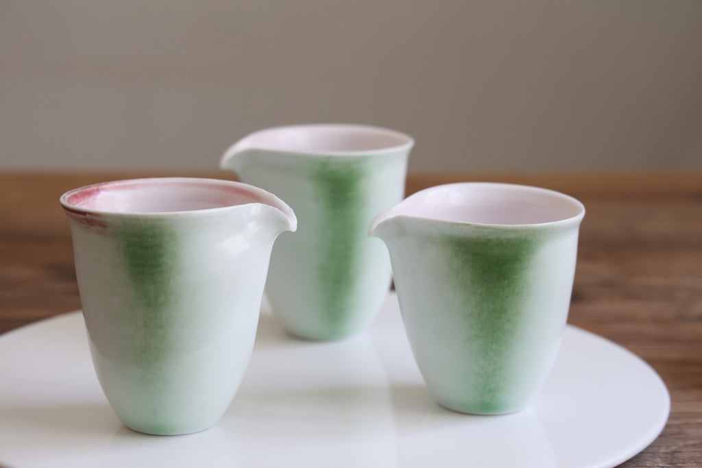 Mottled Green & Pink Faircup