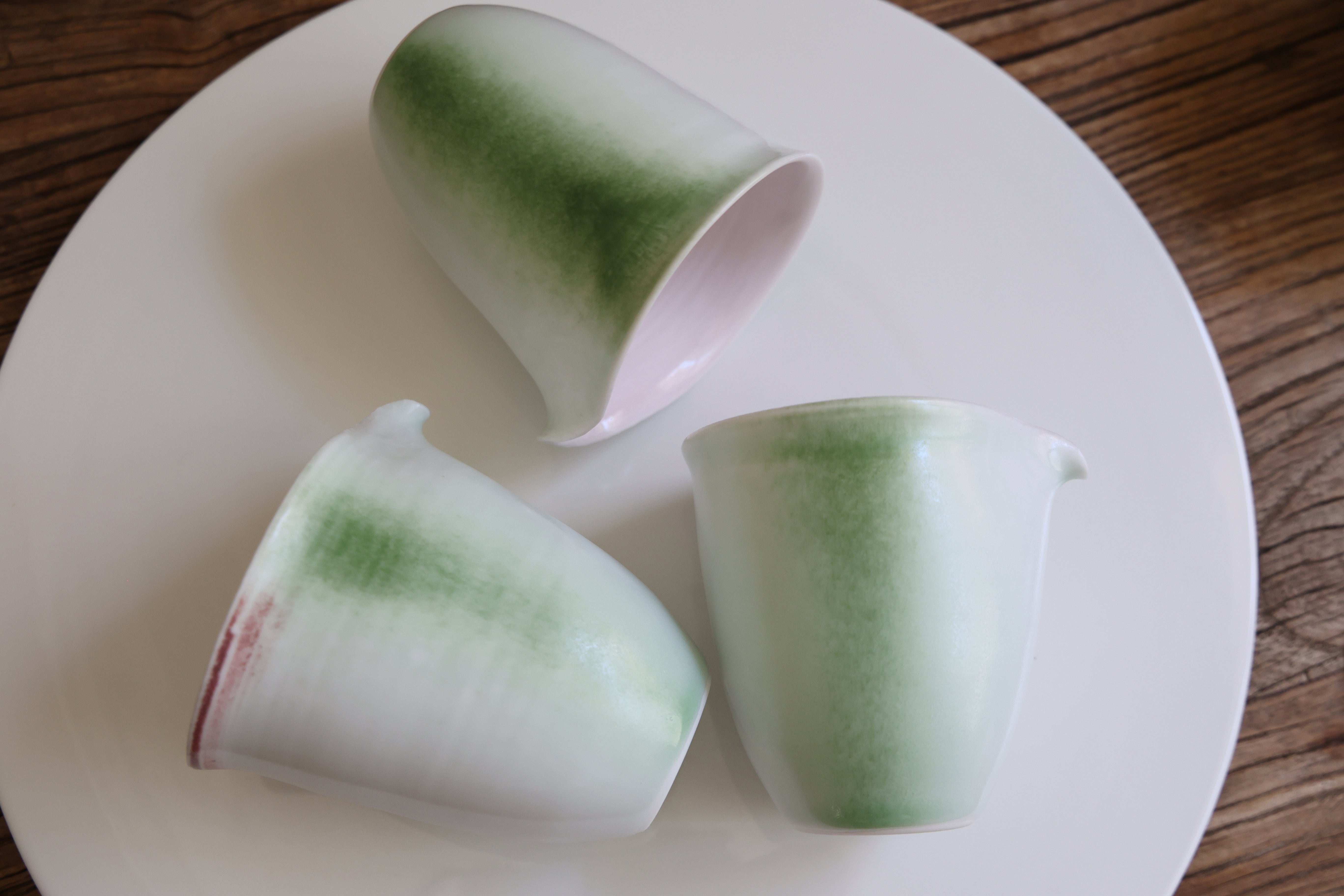 Mottled Green & Pink Faircup