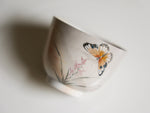 Hand painted Butterfly Woodfired Teacup #03