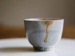 Handpainted Butterfly Woodfired Teacup #04