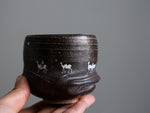 Handcarved Camels Woodfired Teacup