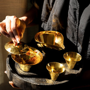 Paper Thin Gold Glaze Gaiwan