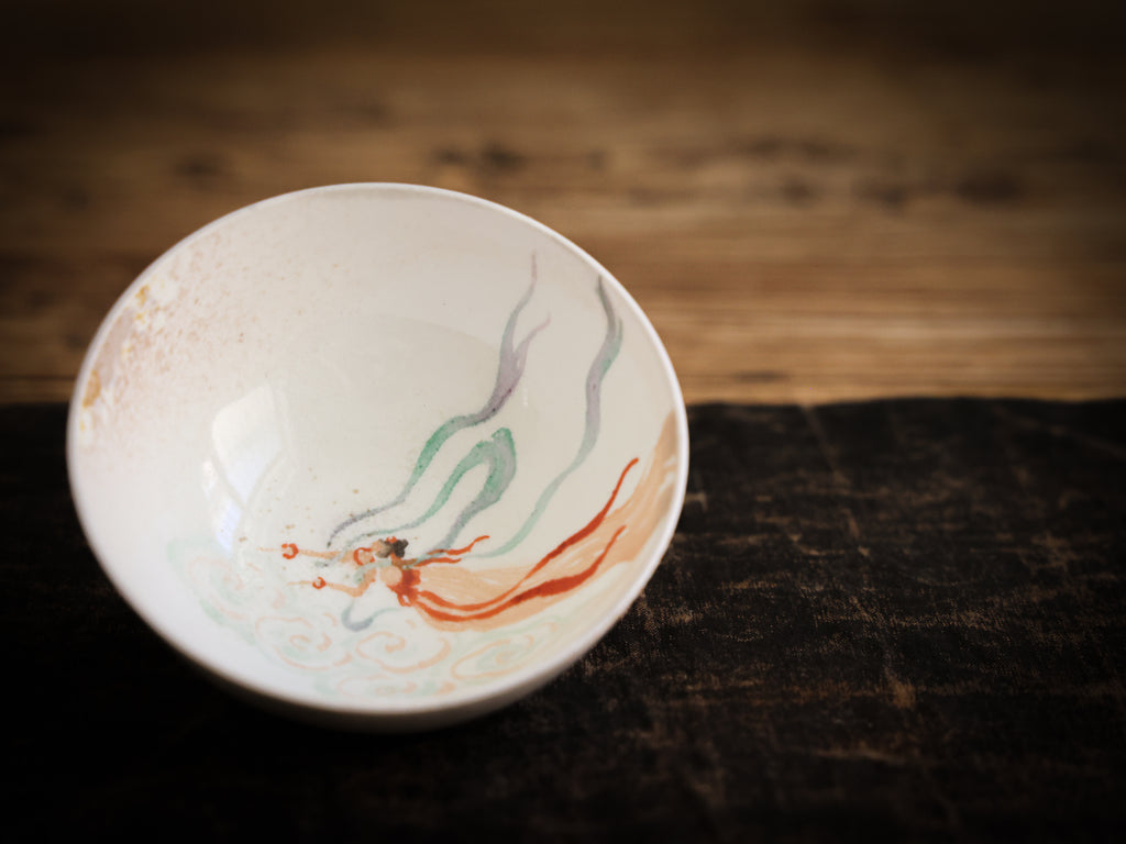 Handpainted Feitian Woodfired Teacup #11