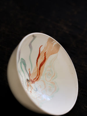 Handpainted Feitian Woodfired Teacup #11