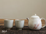 Handpainted Feitian Woodfired Teapot