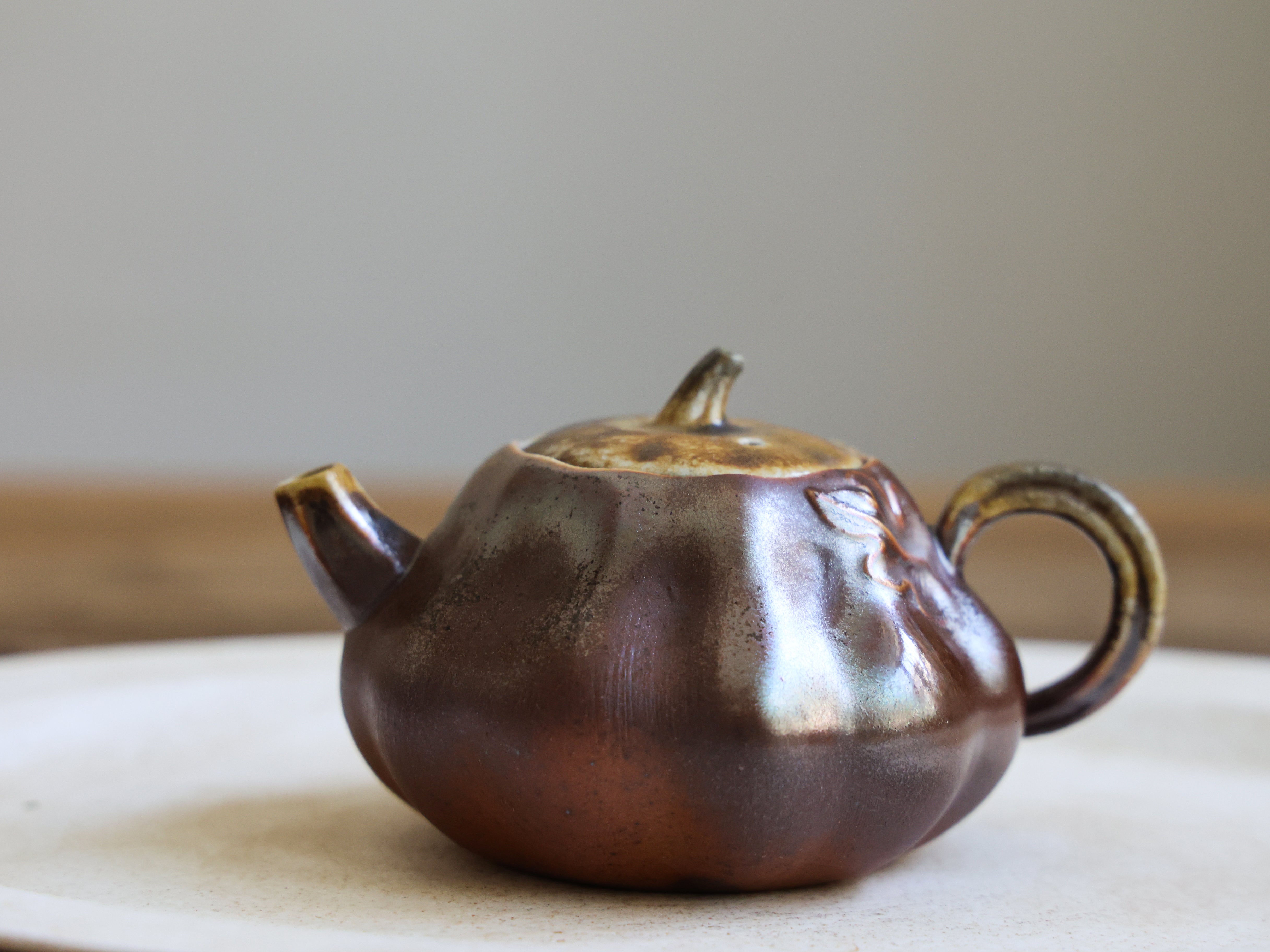 Pumpkin Woodfired Teapot