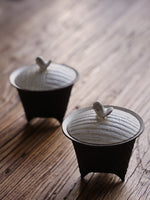 Bird & Three-legged Gaiwan - Black