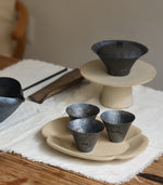 Paper Thin Metallic Clay Teacup