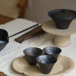 Paper Thin Metallic Clay Teacup