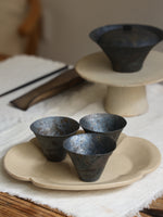 Paper Thin Metallic Clay Teacup