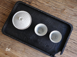 Bird & Three-legged Gaiwan - Black