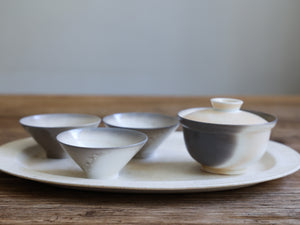 Understated Woodfired Teacups (set of three)