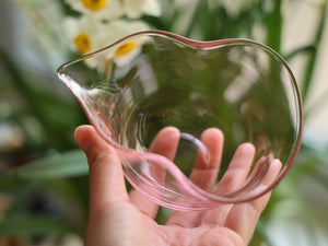 Handblown Pink Gourd Glass Faircup