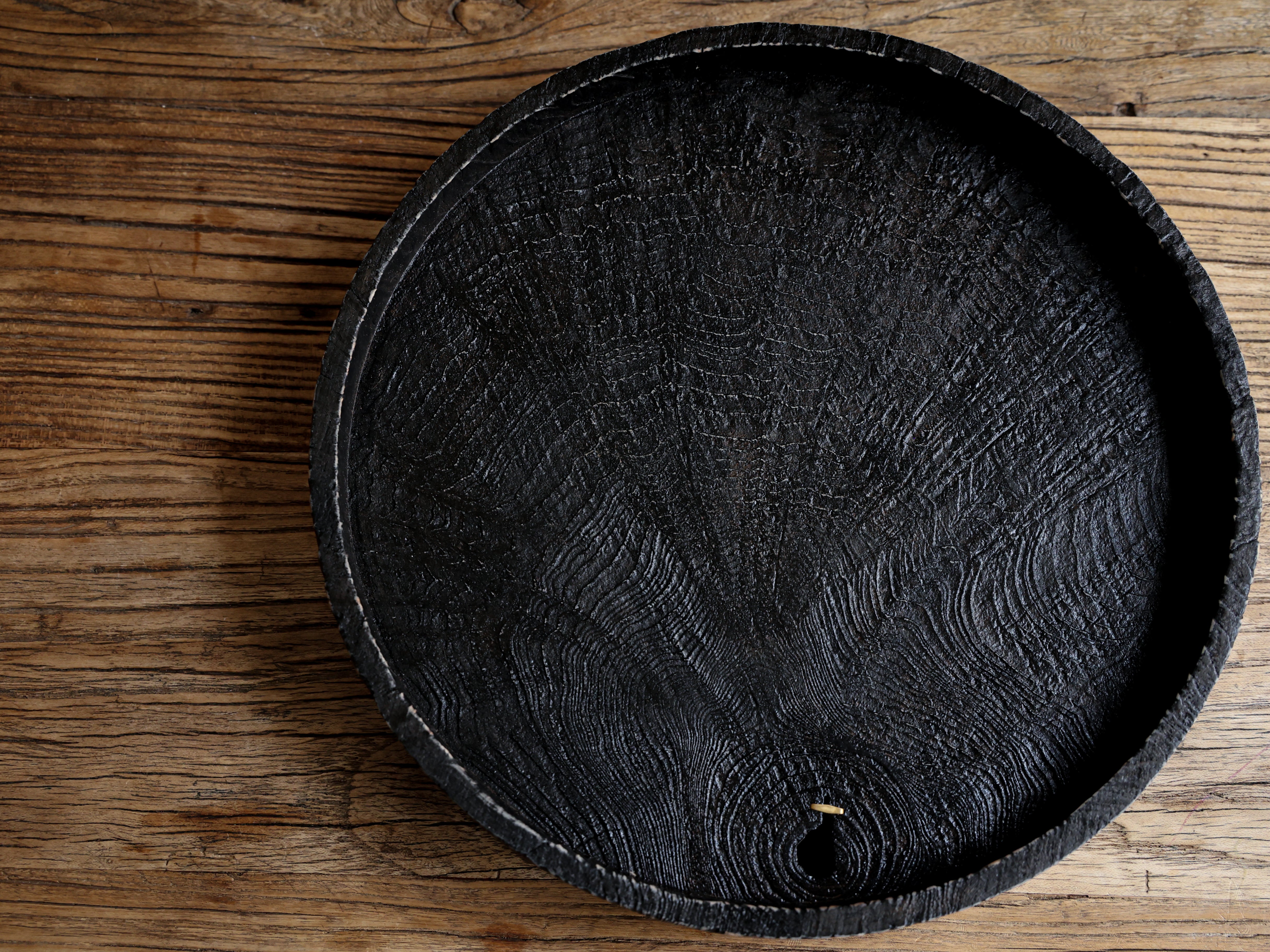 Tree pattern Wooden Tray - Round