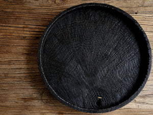 Tree pattern Wooden Tray - Round