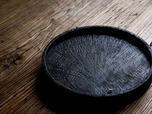 Tree pattern Wooden Tray - Round