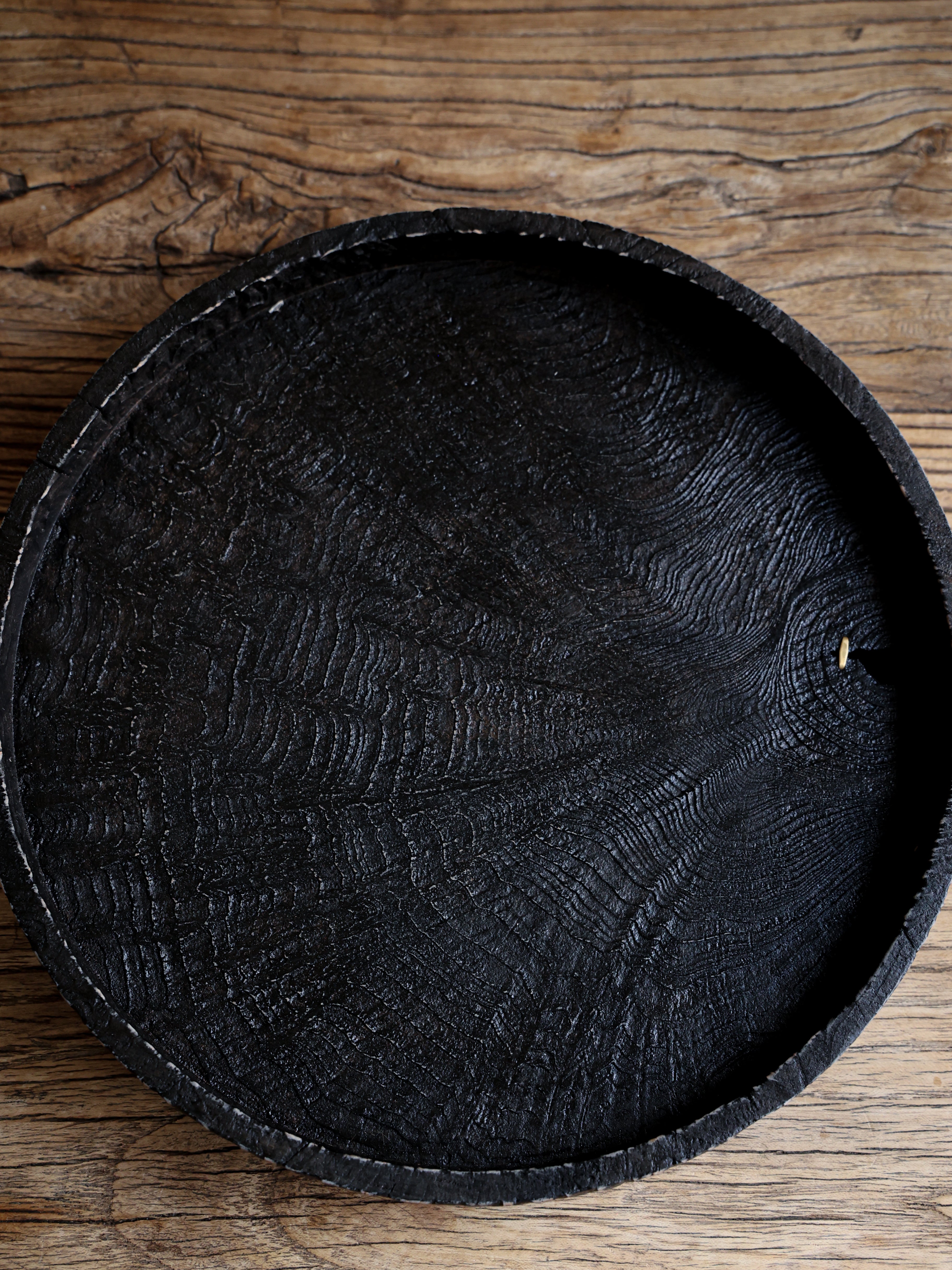 Tree pattern Wooden Tray - Round