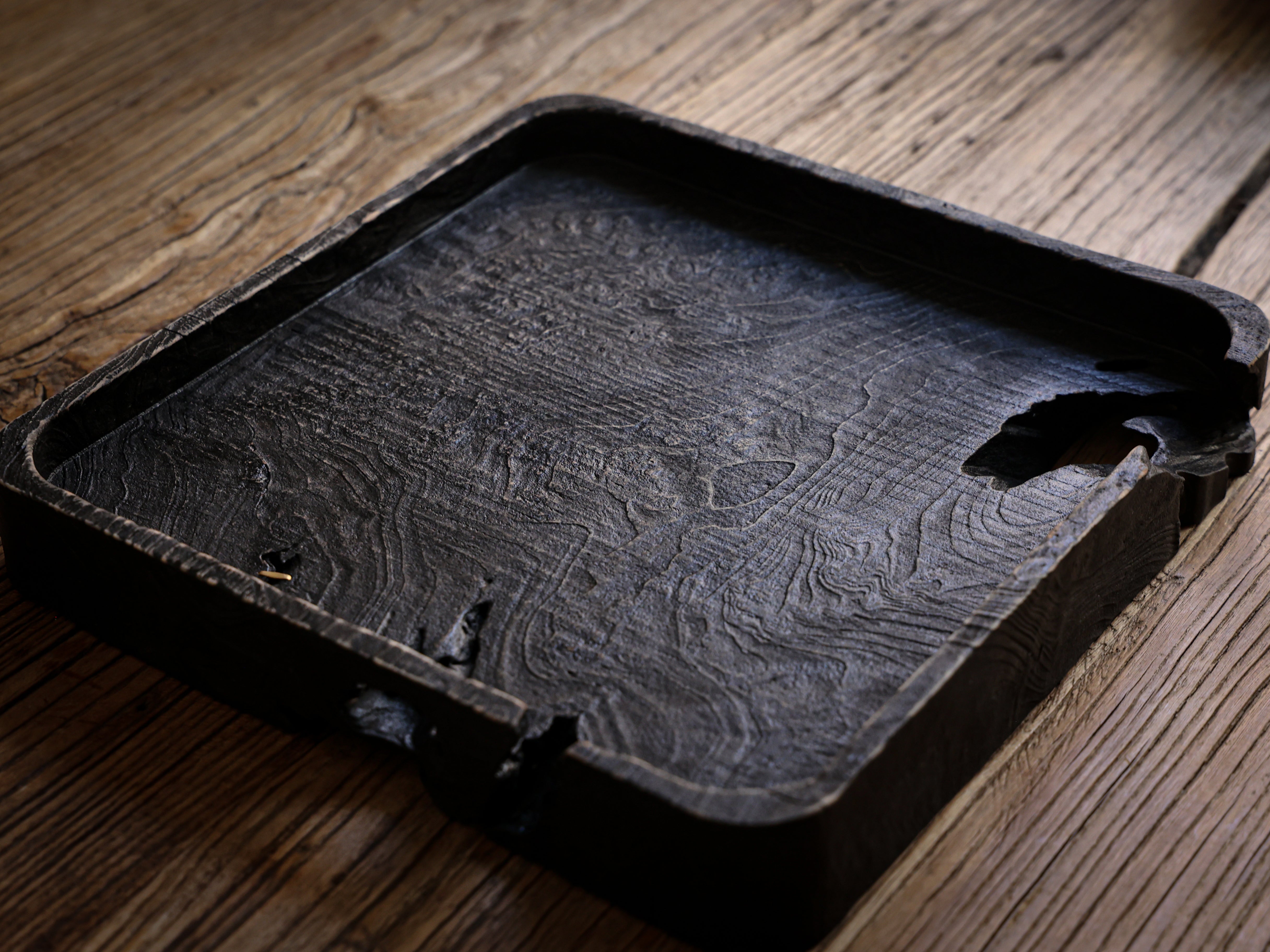 Tree Pattern Wooden Tray - Square