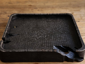 Tree Pattern Wooden Tray - Square