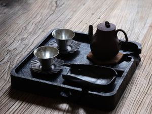 Tree Pattern Wooden Tray - Square