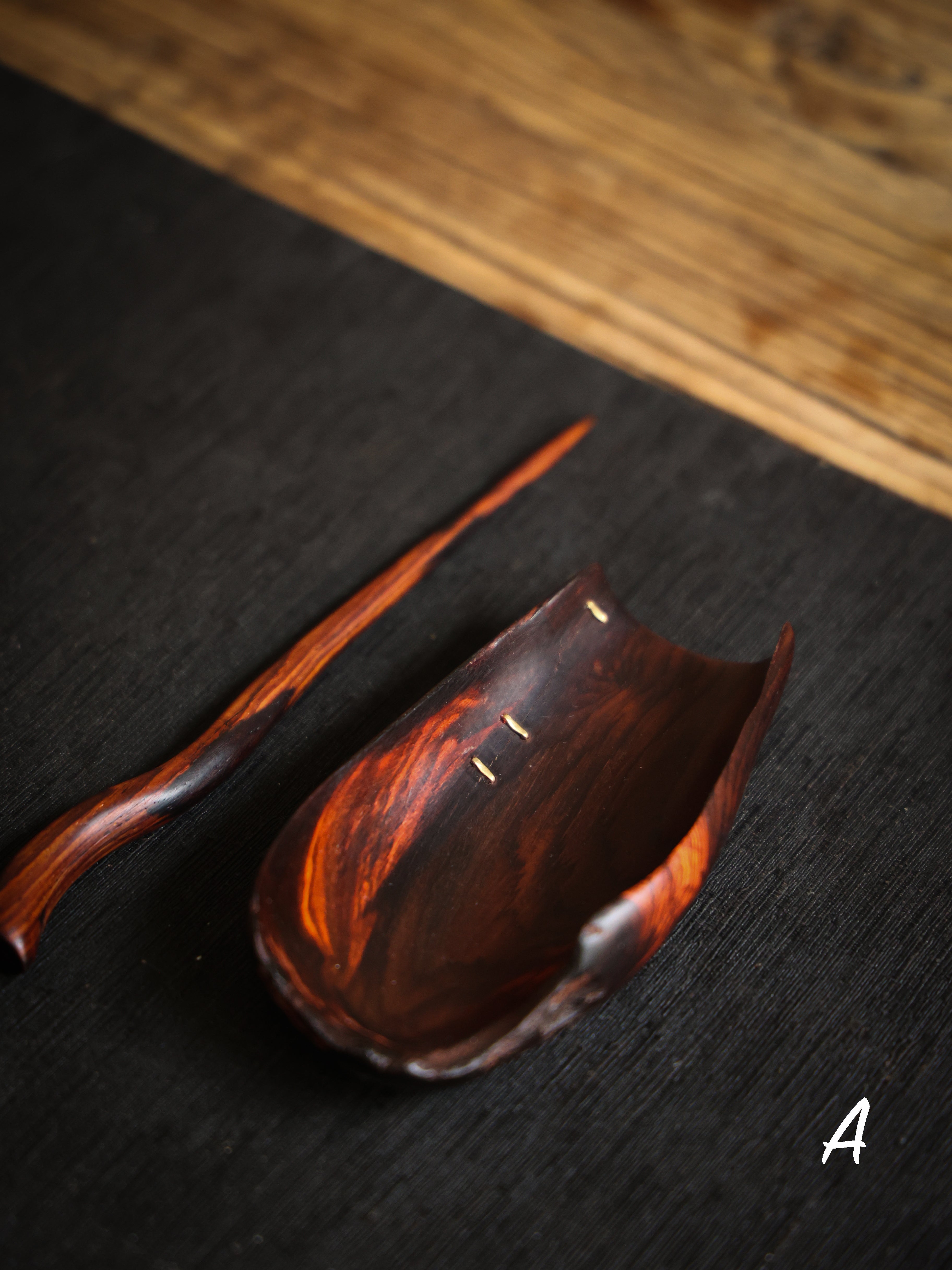 Rose Wood Tea Scoop