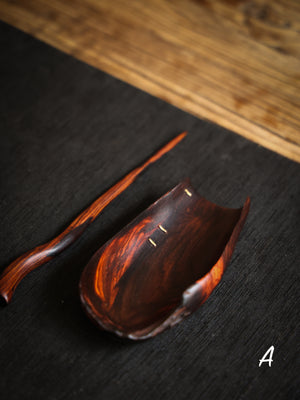 Rose Wood Tea Scoop