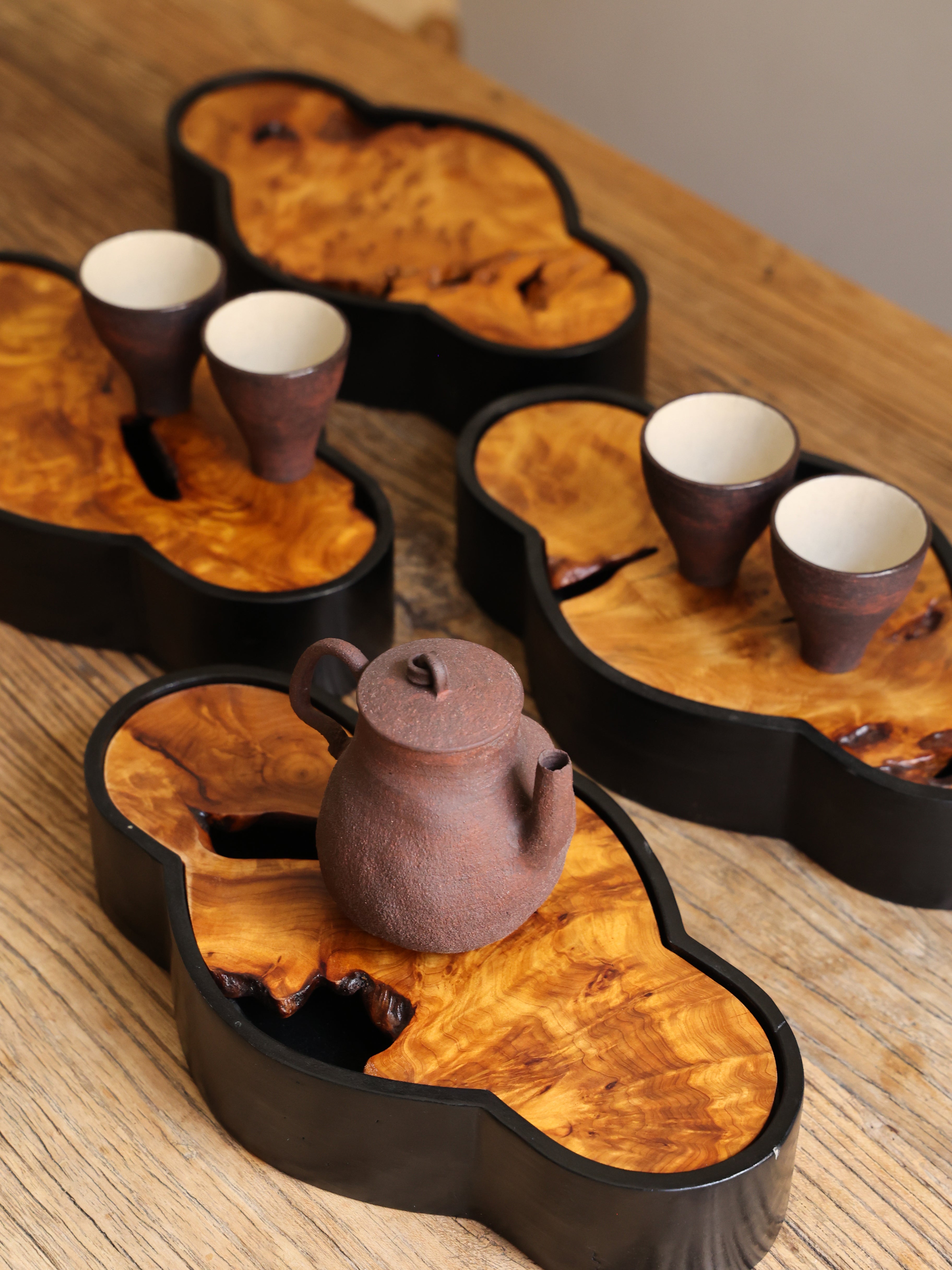 Cloud Wooden Teapot Support